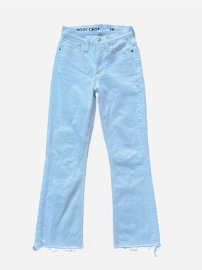 J. Crew White Women's Boot Crop Jeans